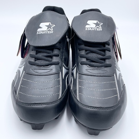 Starter Men's Athletics Baseball Cleat Size 12 Black/White NEW NWT Color Inserts - Picture 3 of 12